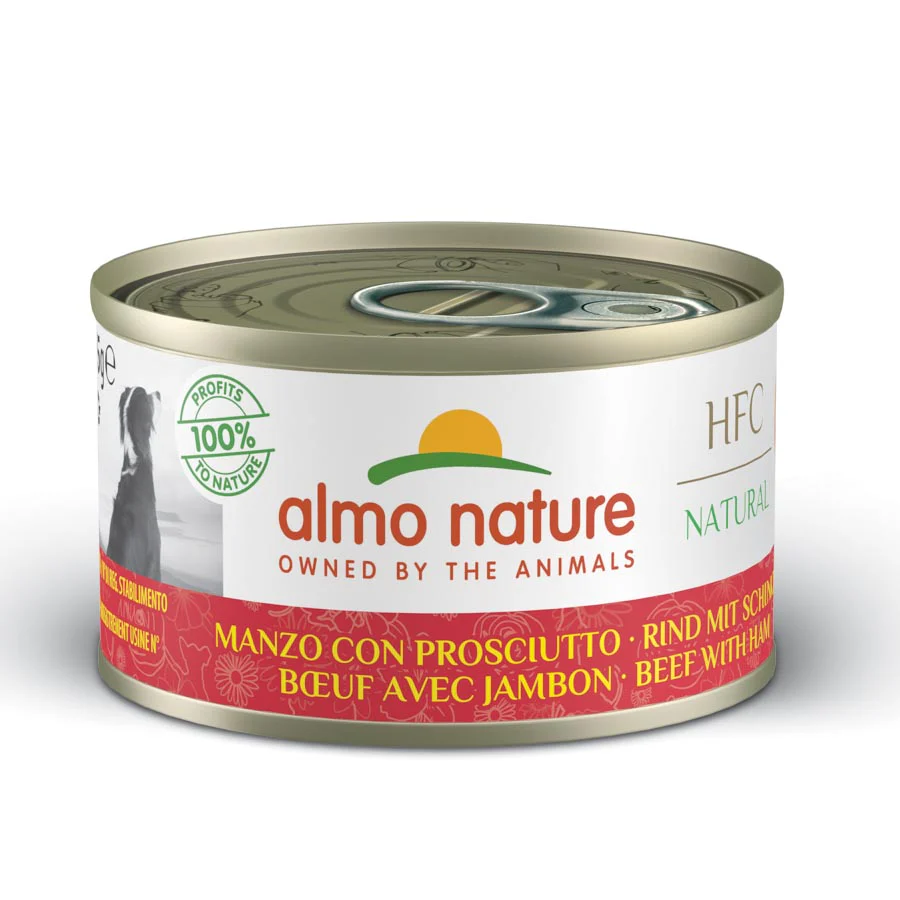 24ux95gr Lata De Comida Almo Para Perro Hfc De Buey Y Jamón