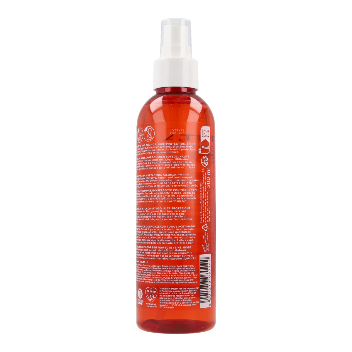 Aceite corporal bronceado perfecto SPF30 Apivita 200ml - Image 3