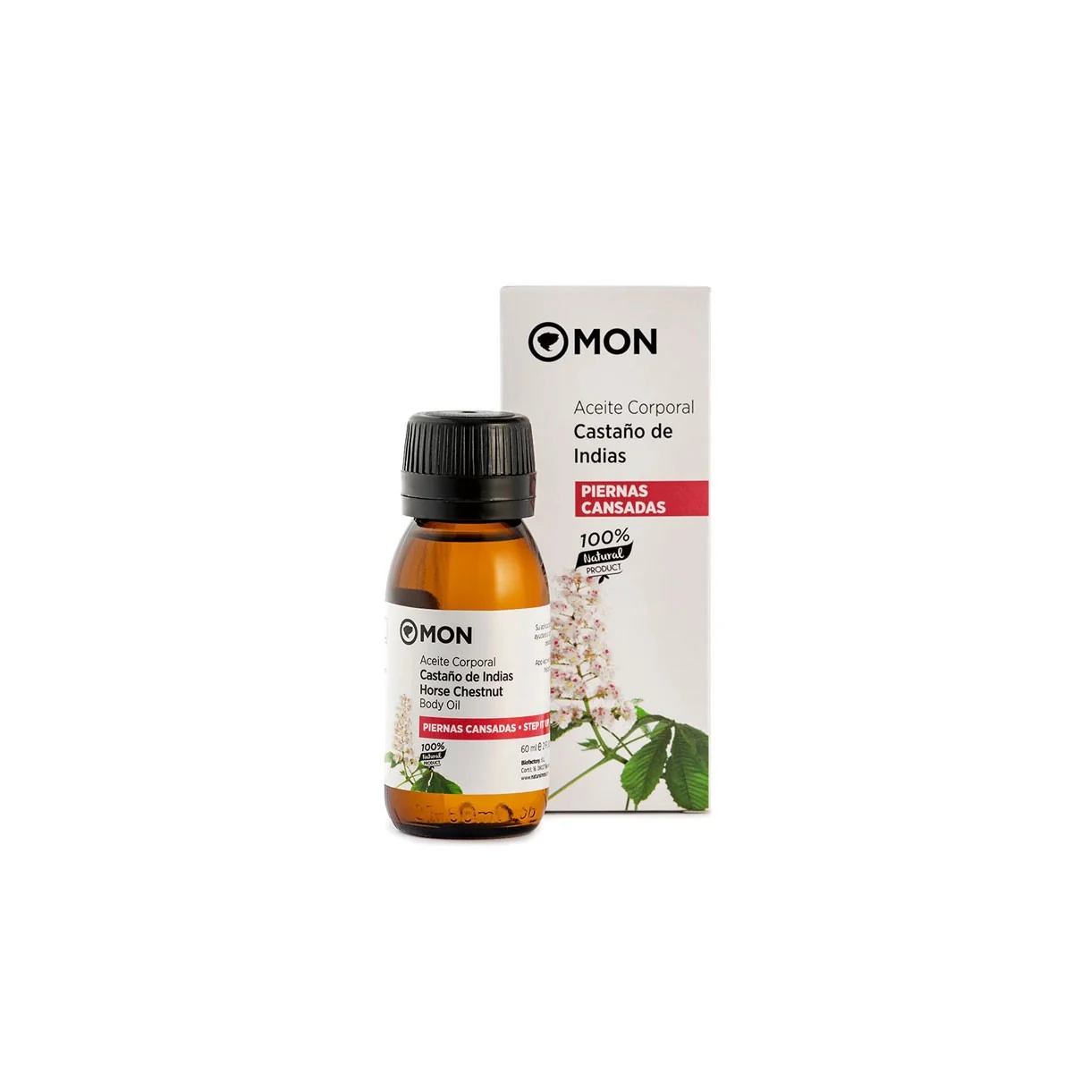 Aceite Corporal Castaño de Indias Mon, 60 ml