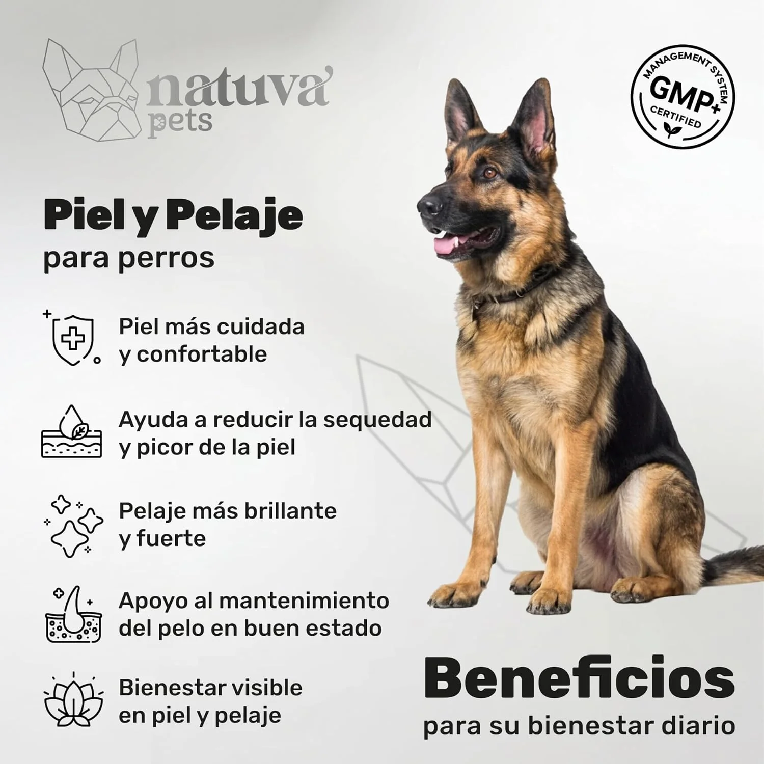 Aceite De Salmón Para Perros. Piel Y Pelo. Suplemento Para Mascotas. 120 Masticables. Natuva Pets - Image 2