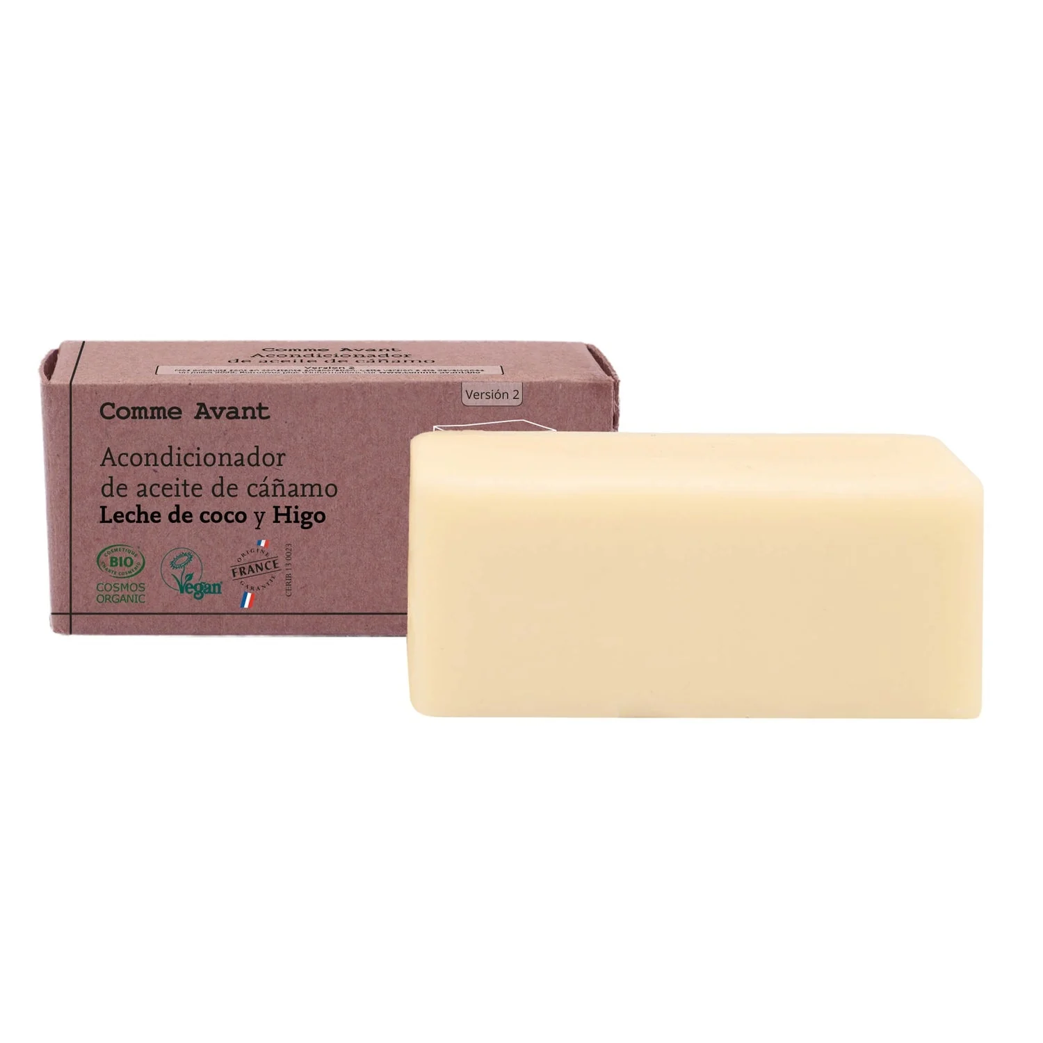 Acondicionador sólido con aceite de cáñamo Higo y Leche de Coco Comme Avant 45 g - Image 5