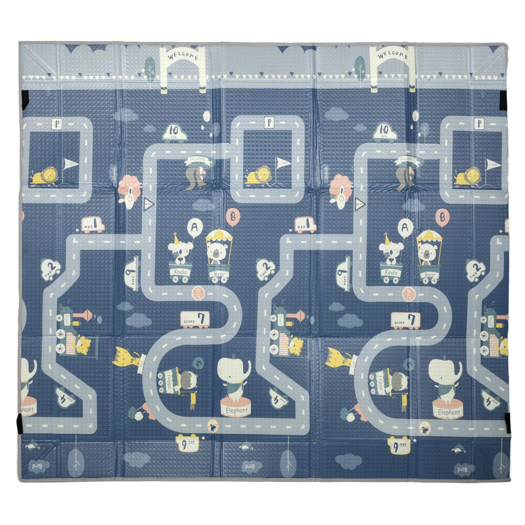 Aiyaplay Alfombra Bebé Acolchada Plegable Reversible Laterales Abatibles