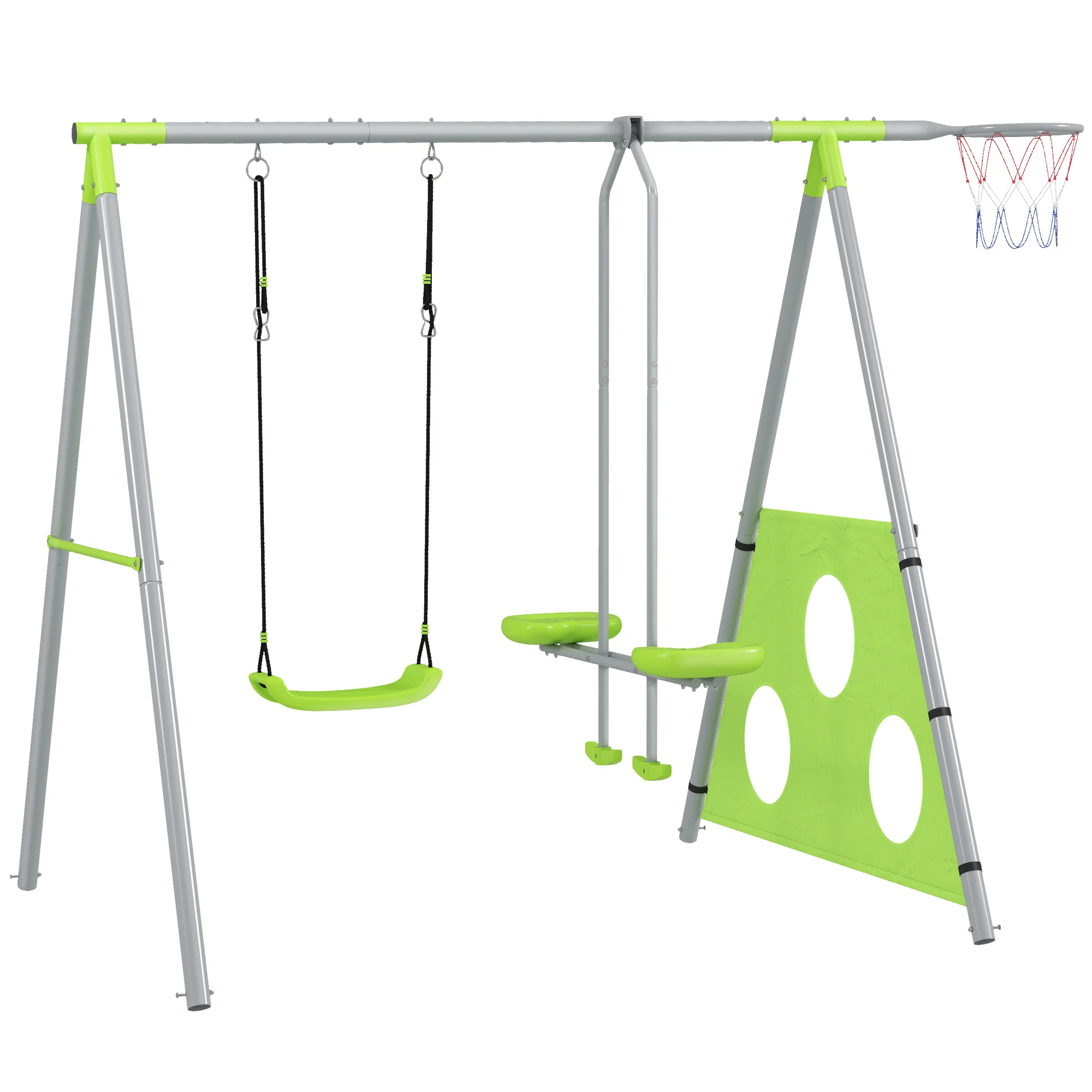 Aiyaplay Columpios Para Niños De +3 Años 4 En 1 Verde