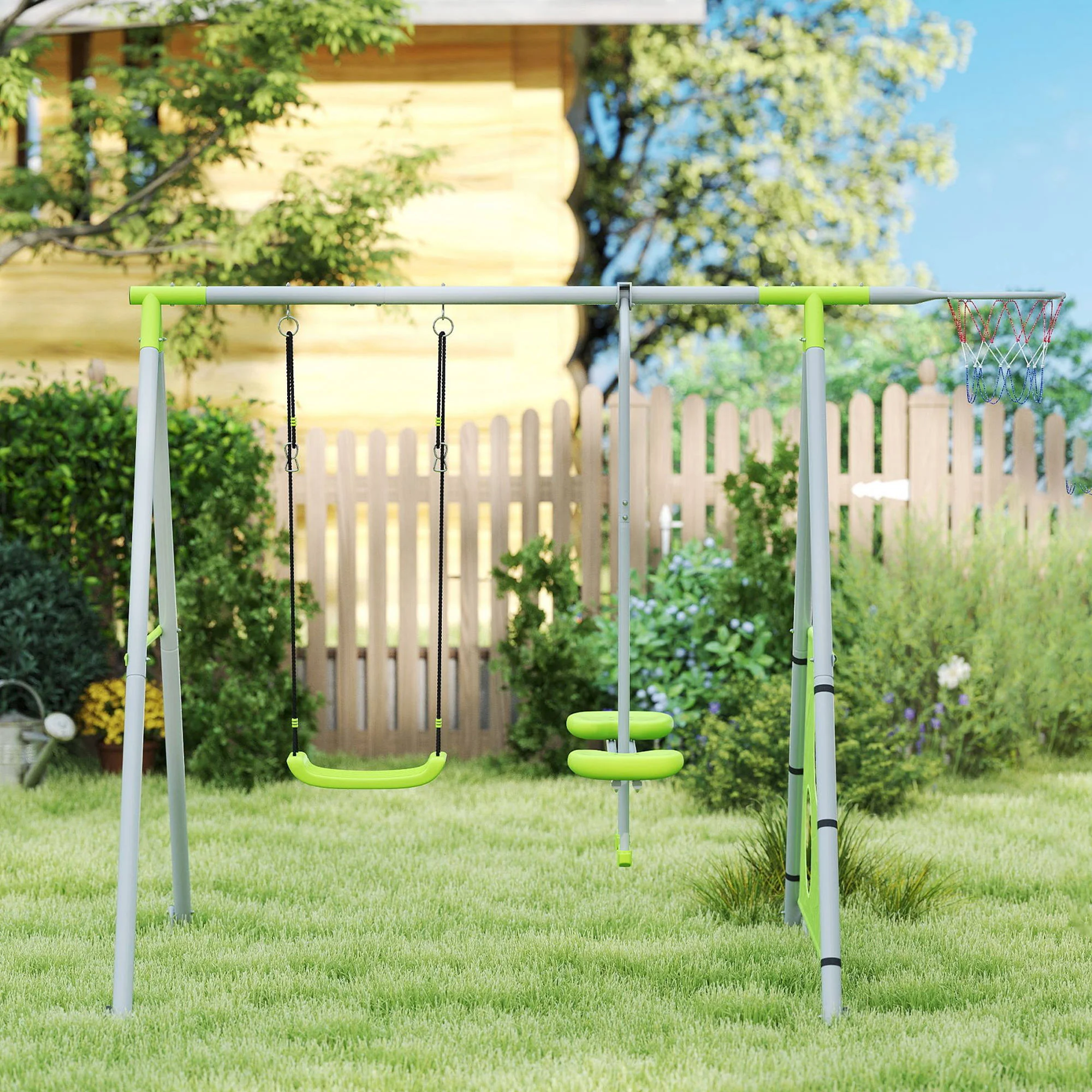 Aiyaplay Columpios Para Niños De +3 Años 4 En 1 Verde - Image 2