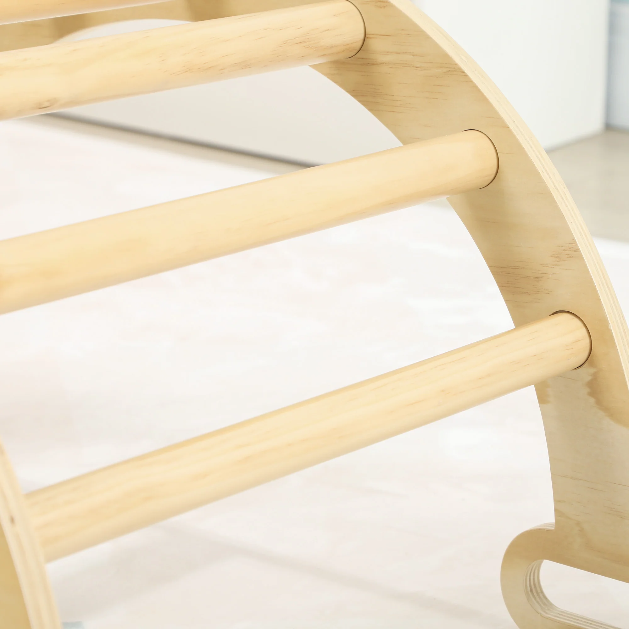 Aiyaplay Escalada Para Niños 2 En 1 Para Niños De 18-48 Meses 68x42x36cm Natural - Image 5
