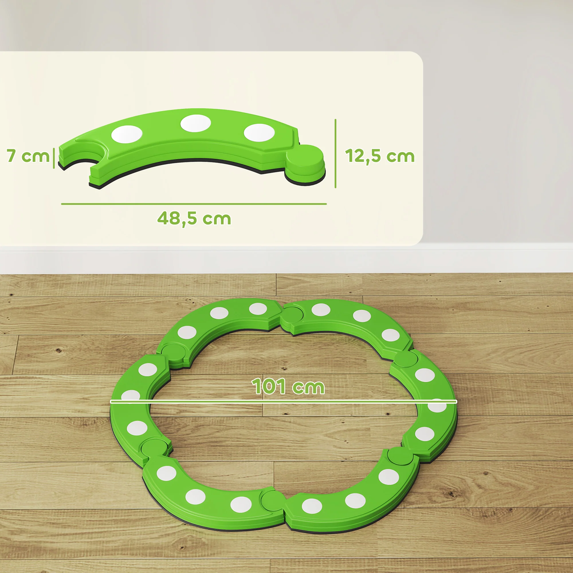 Aiyaplay Tabla De Equilibrio Para Niños De +3 Años Con 6 Piedras De Equilibrio - Image 3