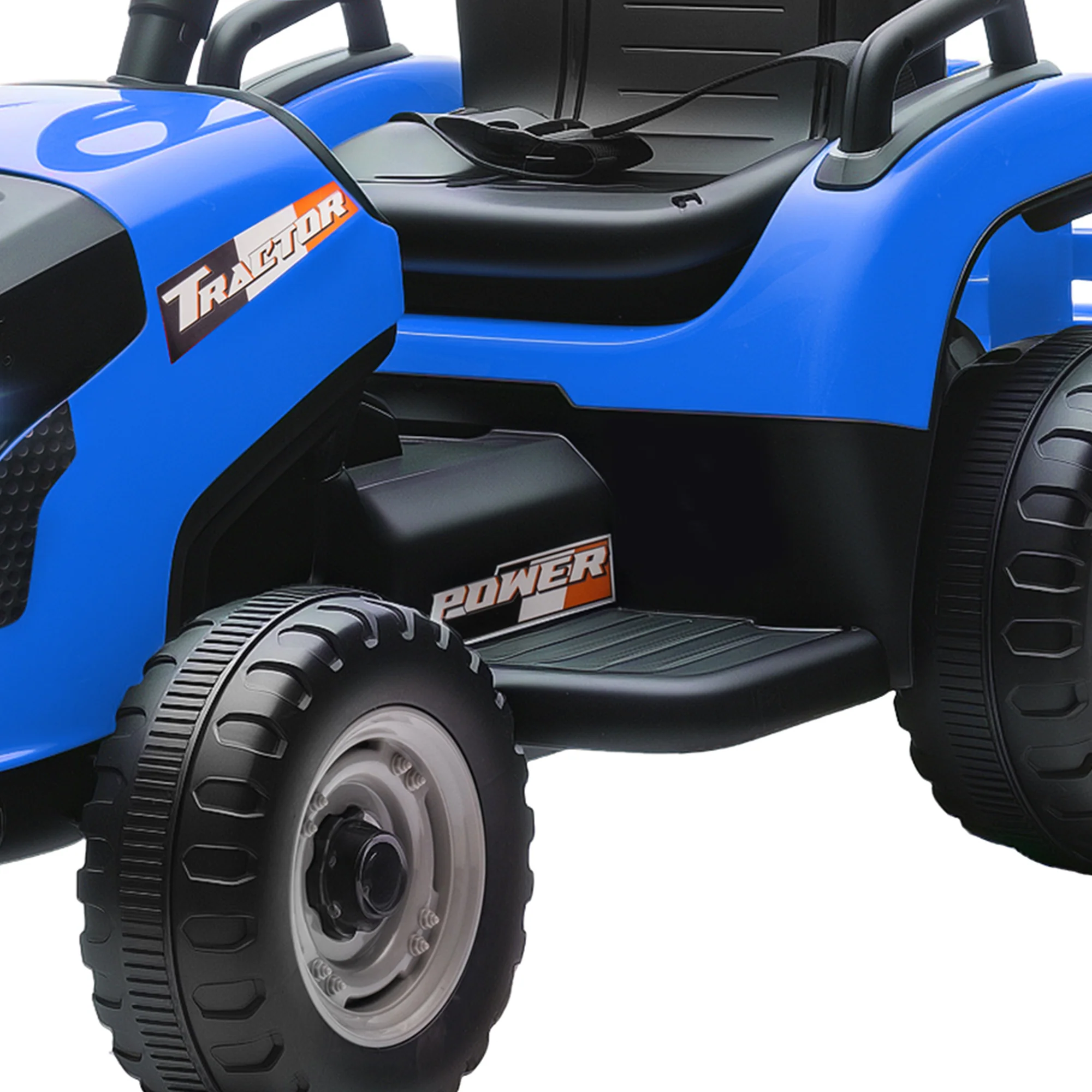Aiyaplay Tractor Eléctrico Para Niños Con Remolque Desmontable Azul - Image 4