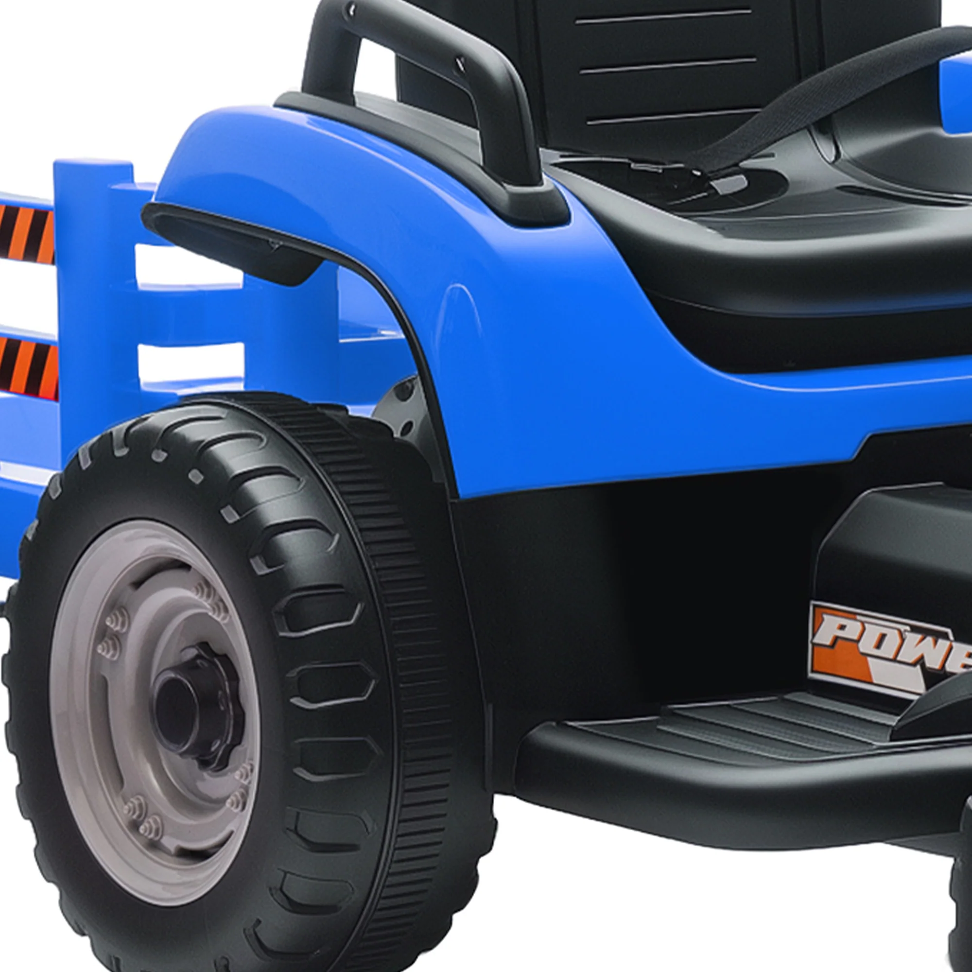 Aiyaplay Tractor Eléctrico Para Niños Con Remolque Desmontable Azul - Image 5