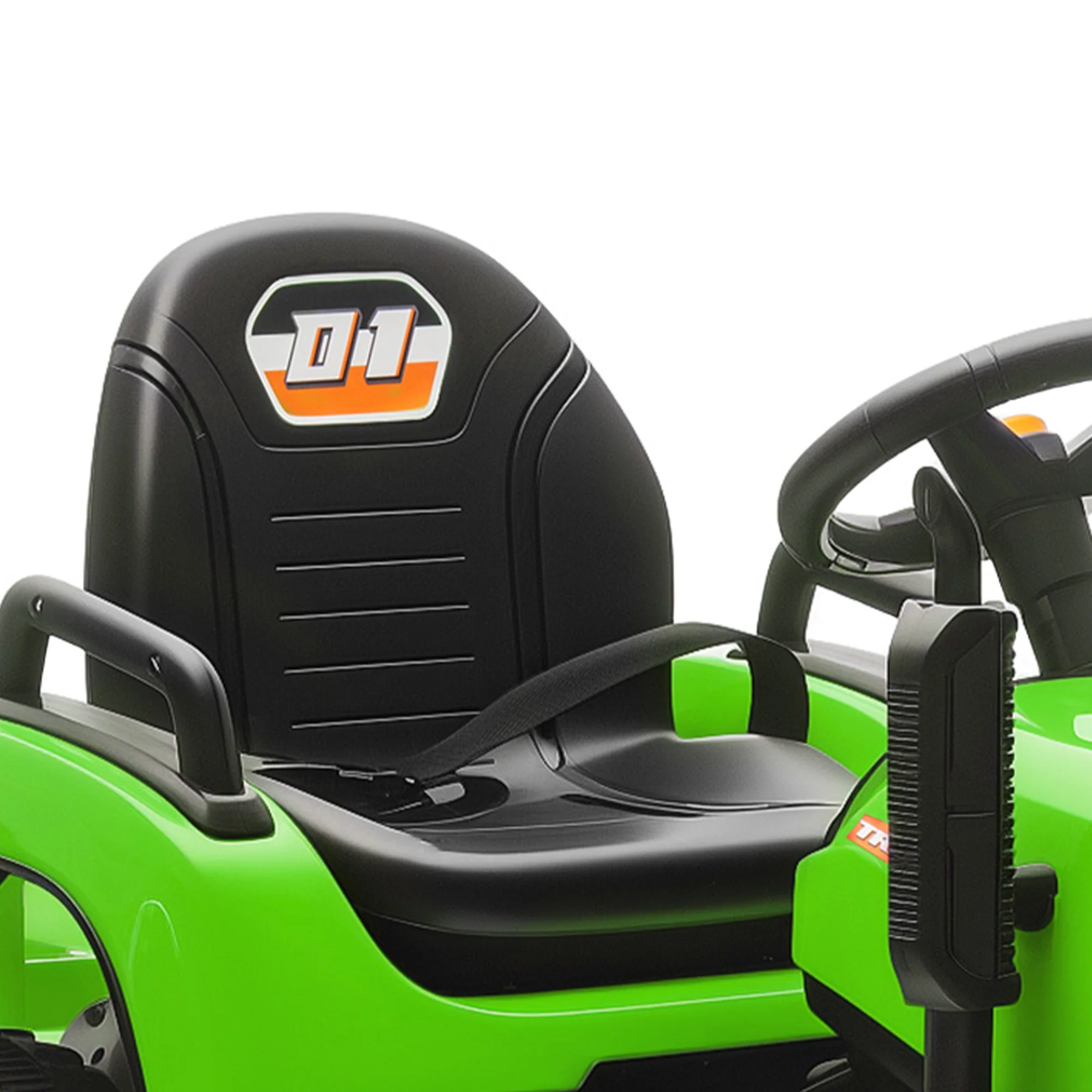 Aiyaplay Tractor Eléctrico Para Niños Con Remolque Desmontable Verde - Image 5