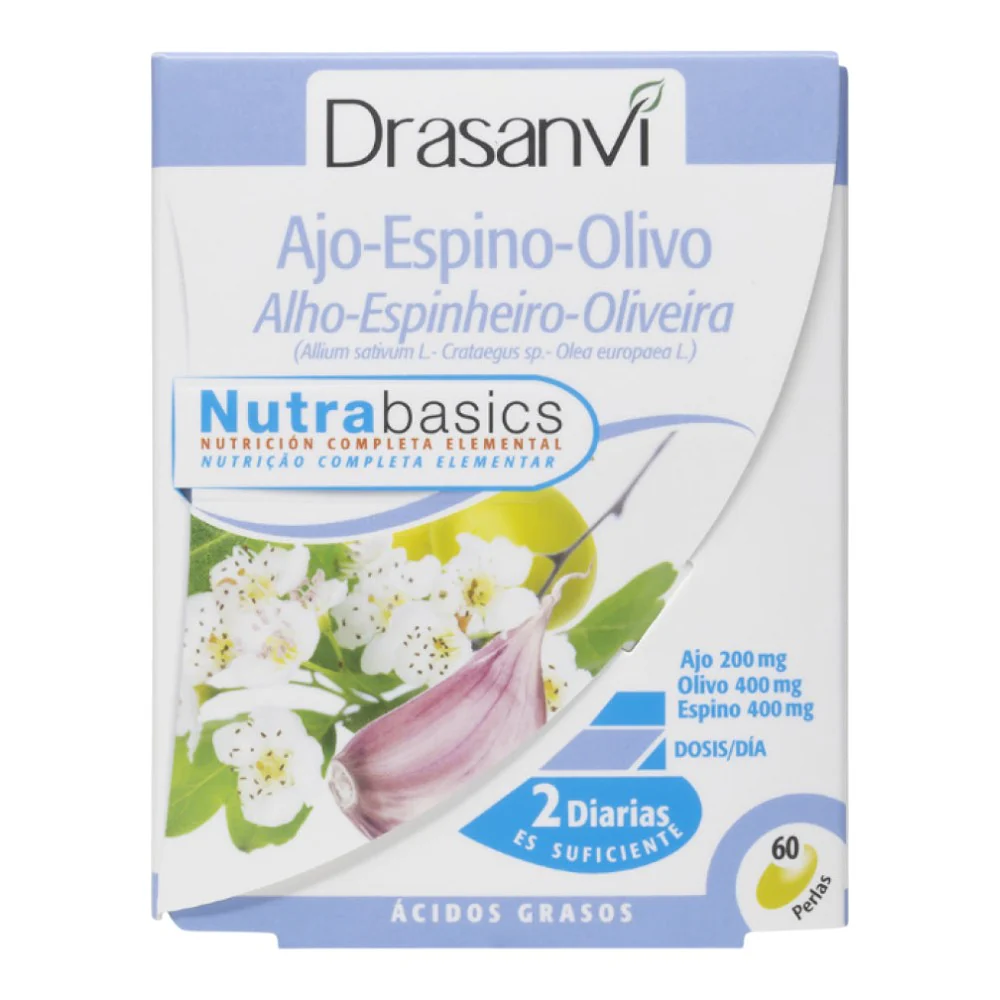 Ajo Espino Olivo 500 Mg Nutrabasics 60 Perlas