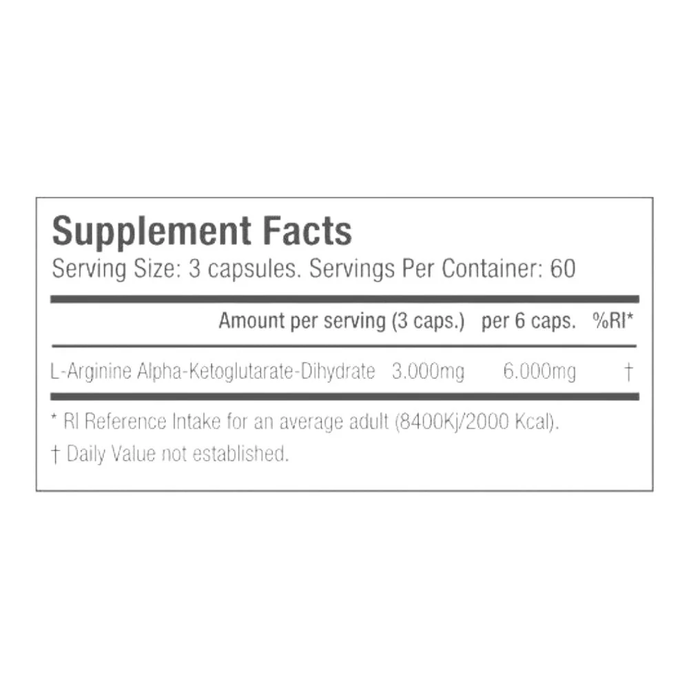 Akg Arginine 3000 180 Caps - Image 2