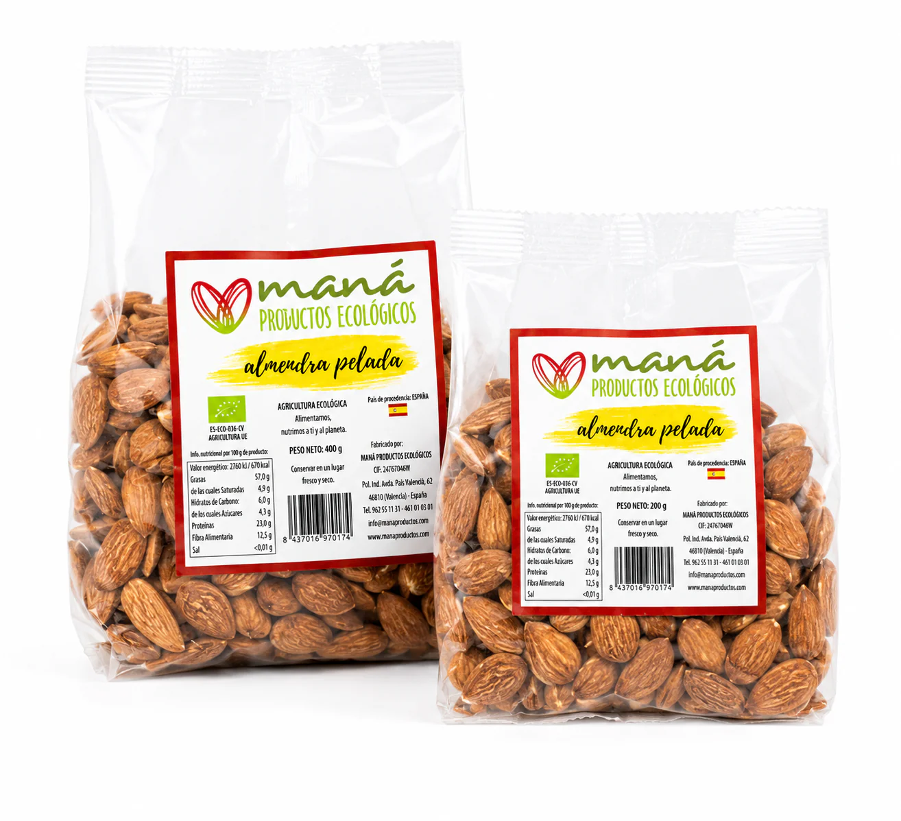 Almendra Pelada Natural 200 Gramos