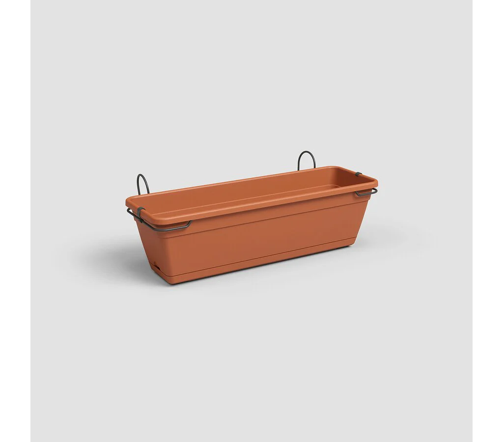 Artevasi Kit Venezia Para Balcon Jardinera Terracota 50cm