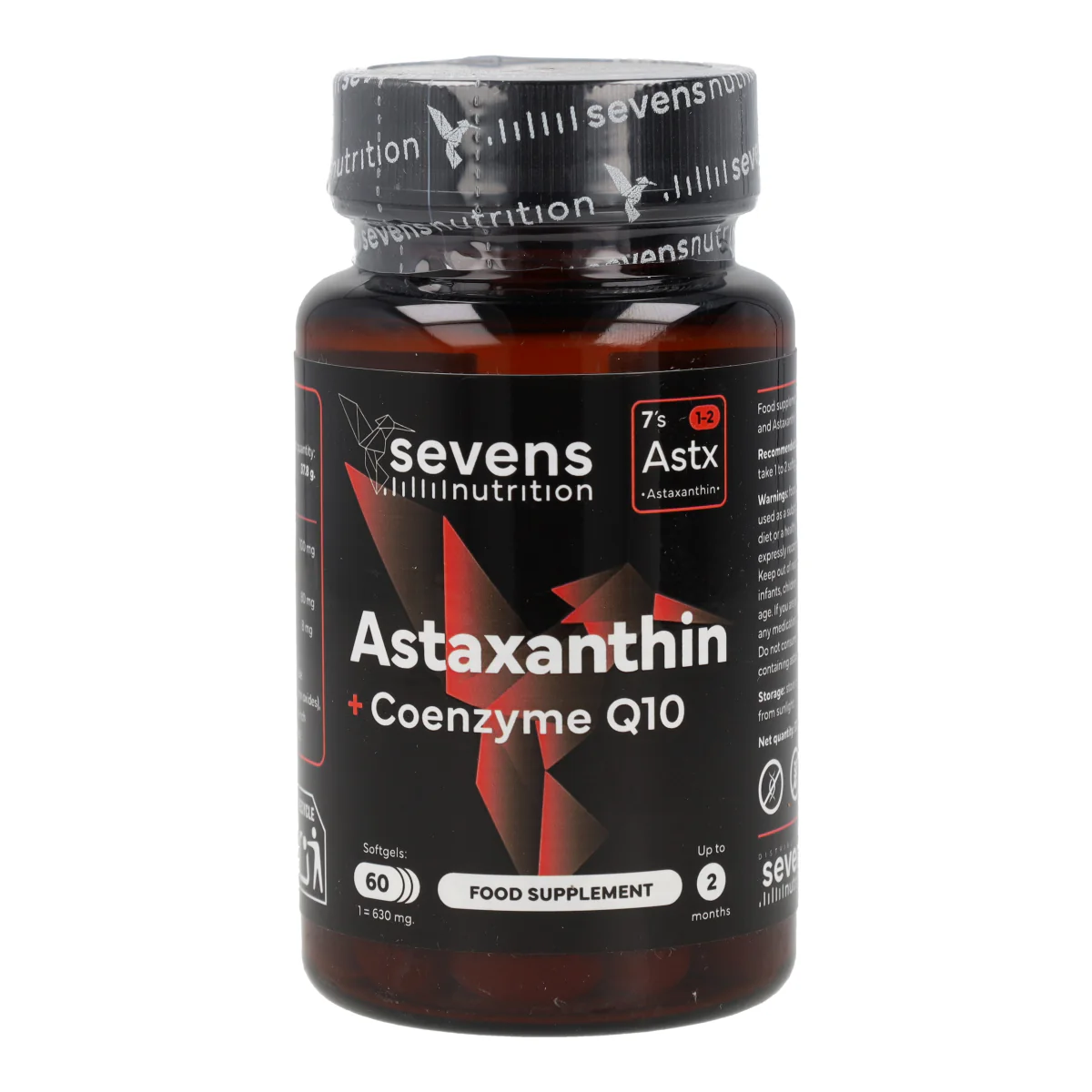 Astaxantina con CoQ10 Sevens Nutrition 60 cápsulas - Image 5