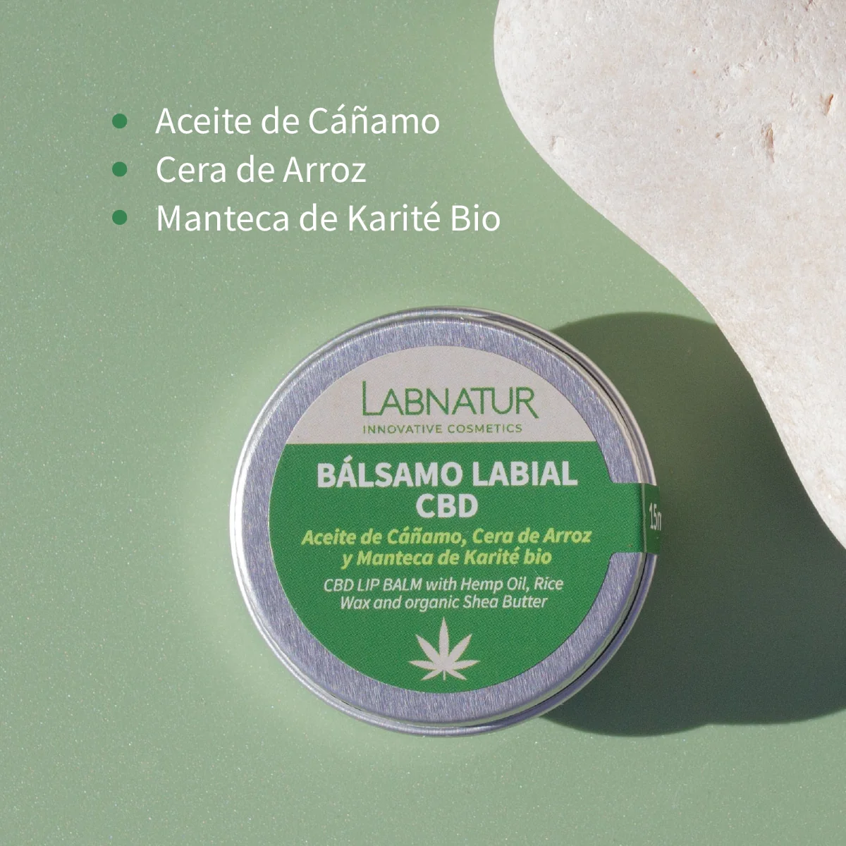 Bálsamo Labial CBD Labnatur 15 ml | Hidratante | Protector | Cuidado Diario - Image 2
