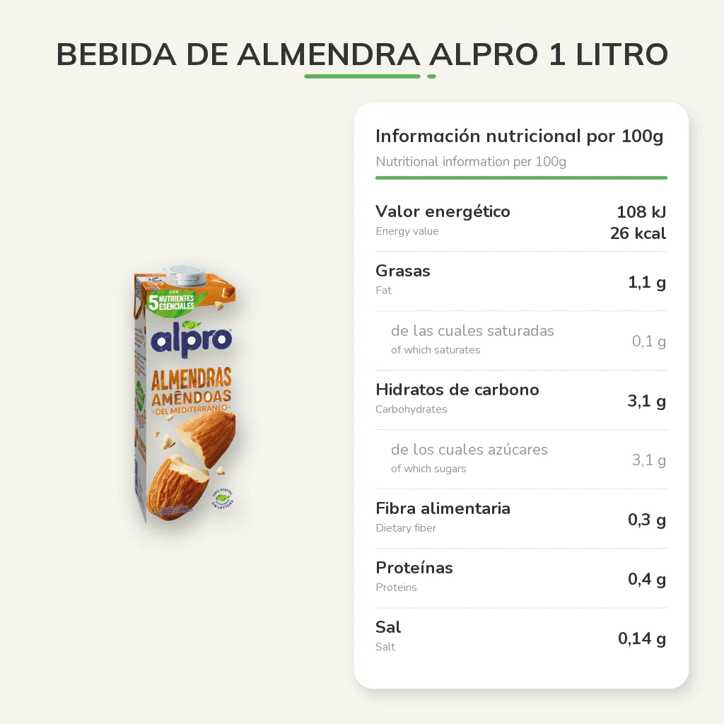 Bebida de Almendra Alpro 1 Litro - Image 5