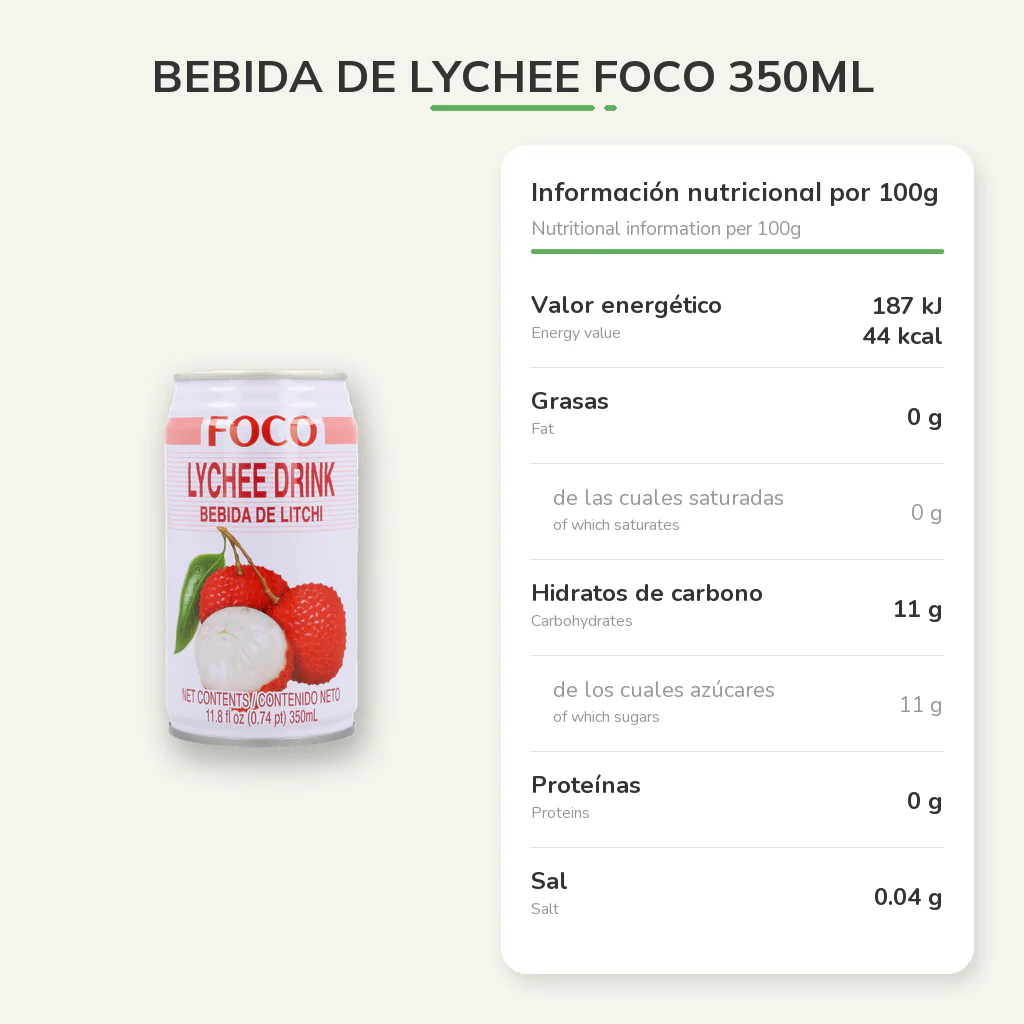 Bebida de Lychee Foco 350ml - Image 4