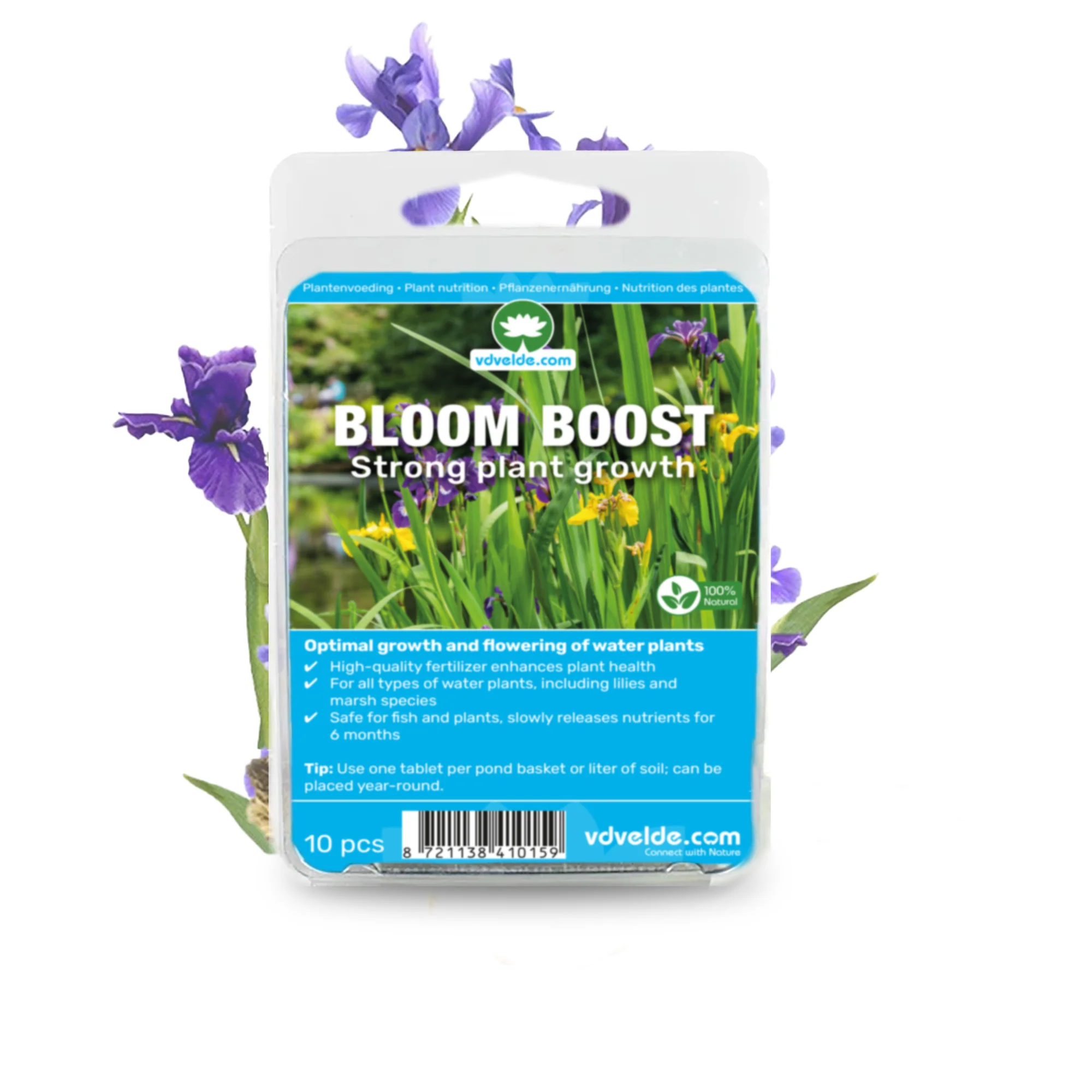 Bloom Boost Tabletas Abono 10 Unidades - Plantas Estanque - 6 Meses