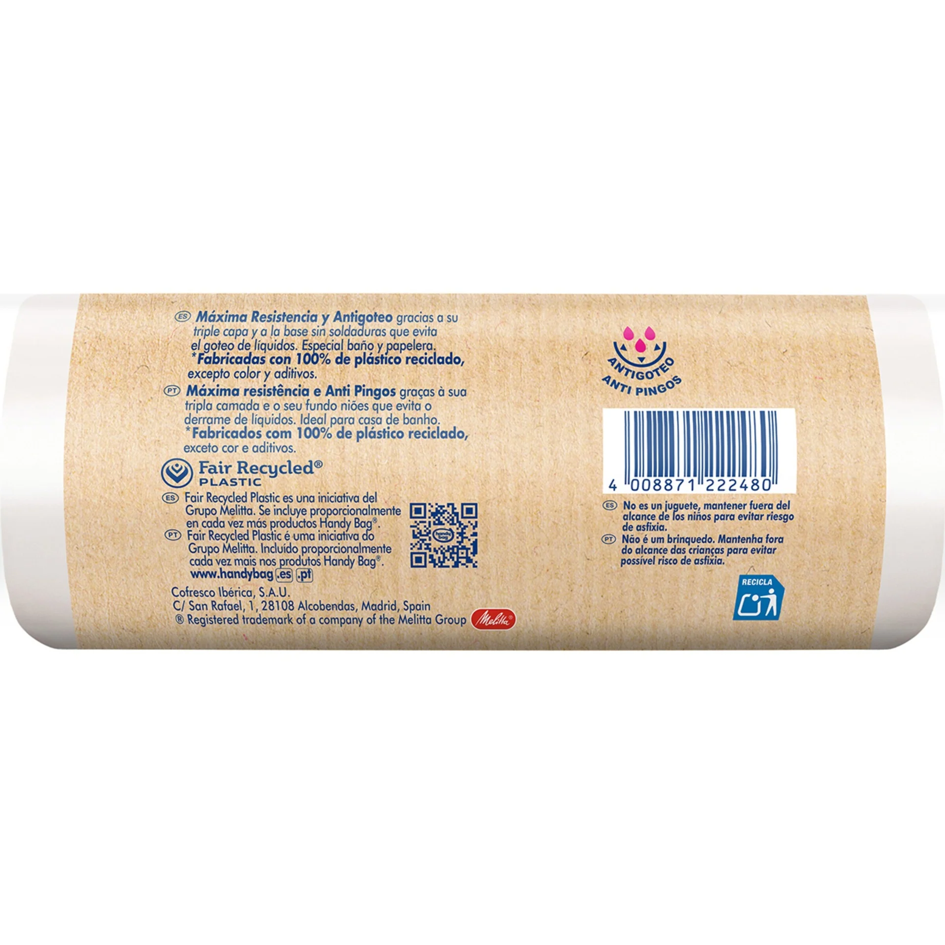 Bolsas basura Baño Perfumada 10L Handy Bag 12 uds 100% recicladas - Image 2