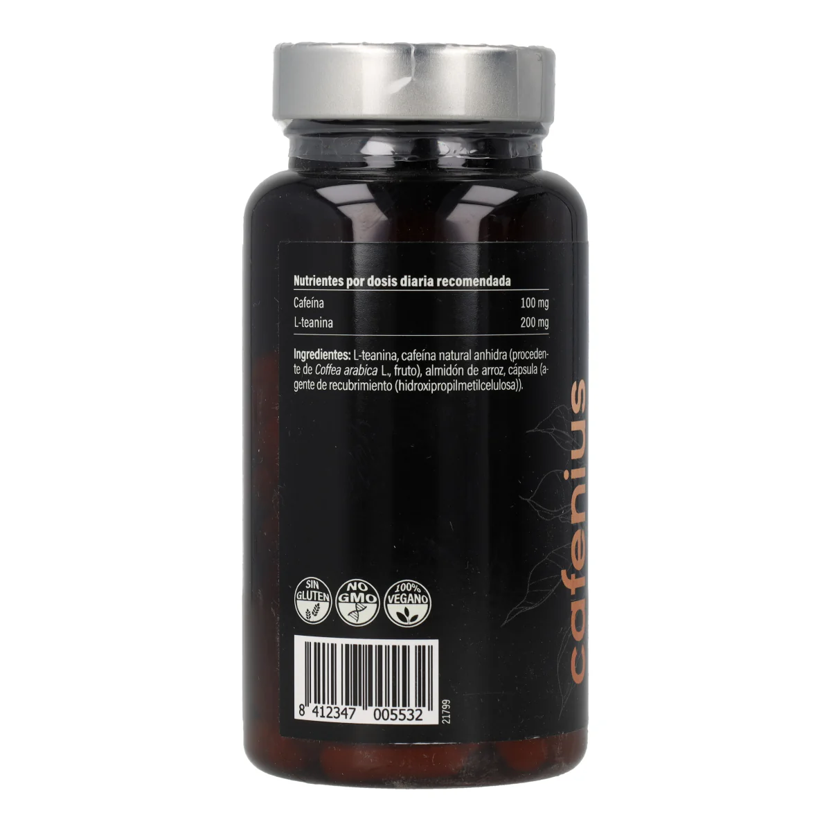 Cafenius cafeína + L-teanina Paleobull 60 cápsulas - Image 4