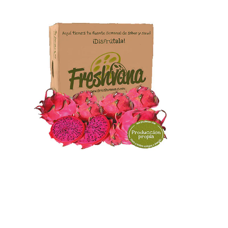 Caja De Pitahaya Roja Ecológica Freshvana 3 Kg