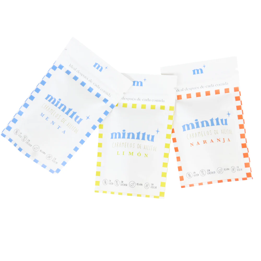 Caramelos 100% De Xilitol Sin Azucár · Pack Degustación 3x30g
