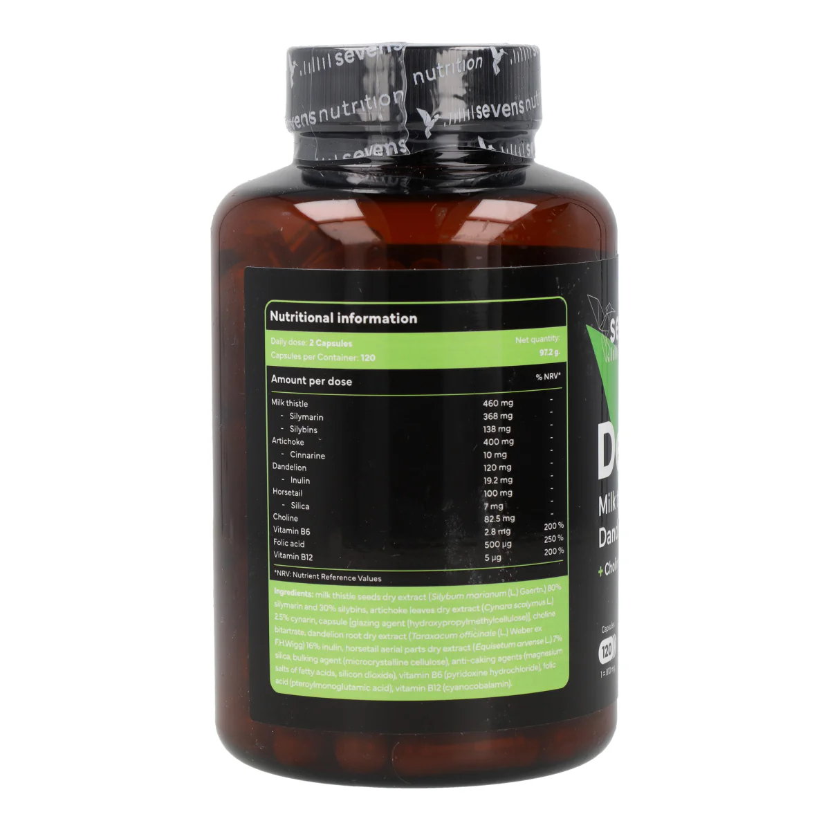 Cardo Mariano Detox Sevens Nutrition 120 cápsulas - Image 7