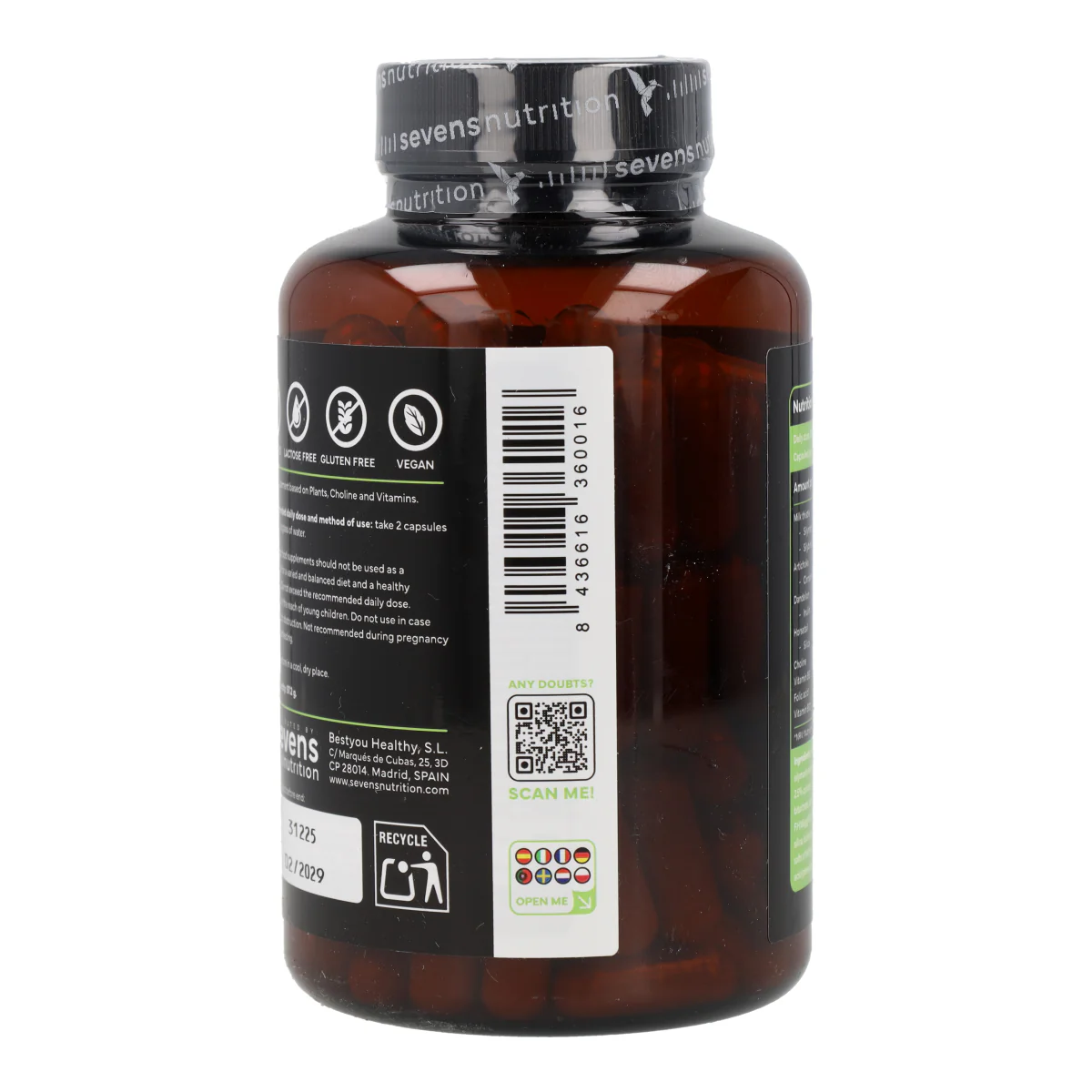 Cardo Mariano Detox Sevens Nutrition 120 cápsulas - Image 8