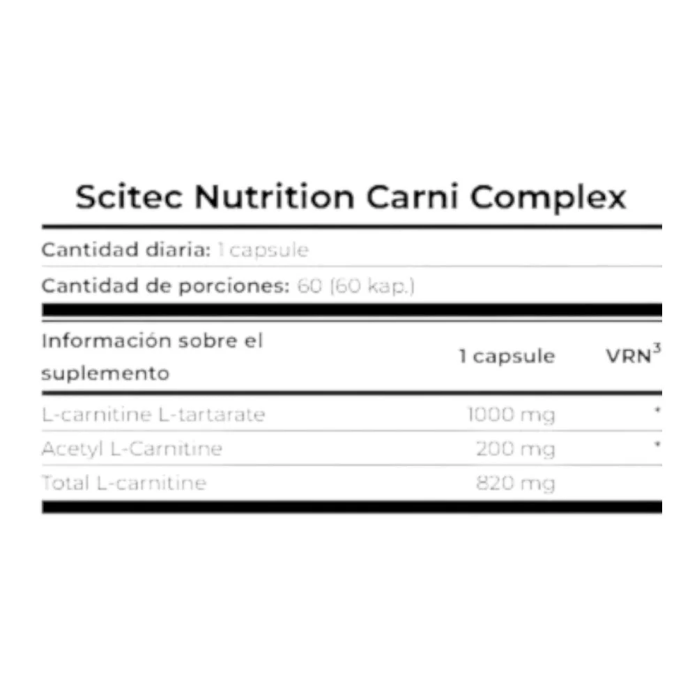 Carni Complex 60 Caps - Image 2