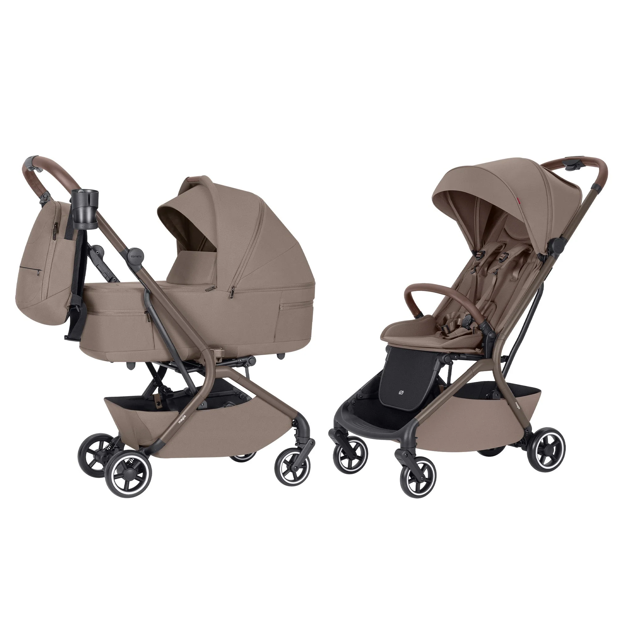 Carrello Carrito De Bebé Magia Dúo 2 En 1 Cocoa Beige