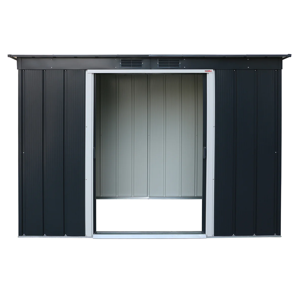 Caseta Jardín Eco Pent Roof 8×4 Metal Gris Antracita - Image 4