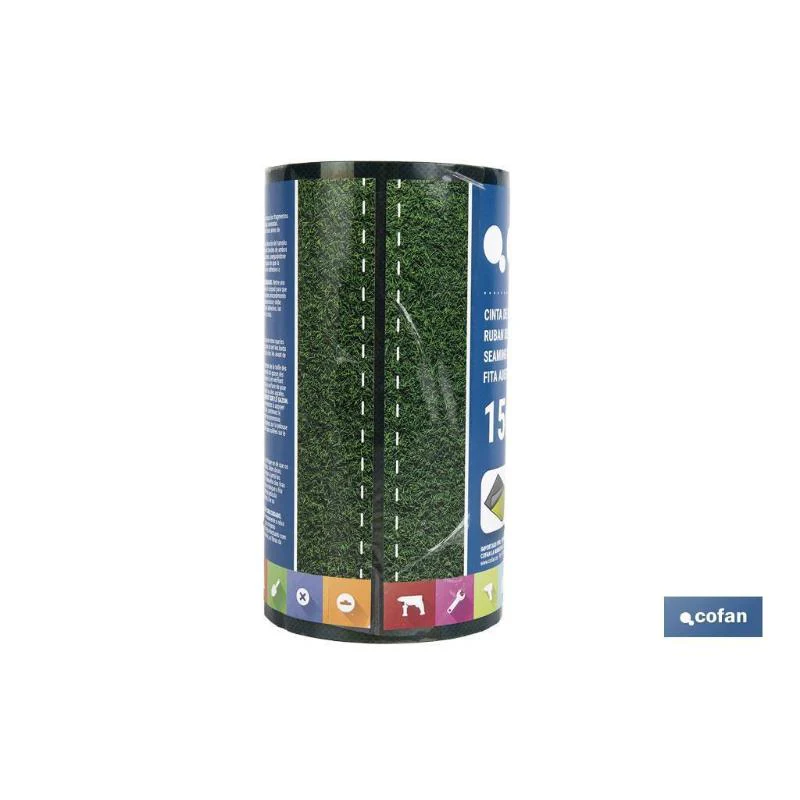 Cinta De Unión Para Césped Artificial Doble Cara 15 Cm X 5 M Verde - Image 2