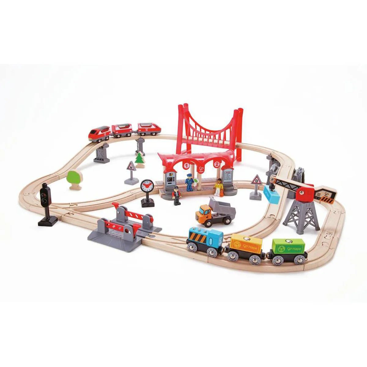 Circuito Tren Busy City Rail Hape - Image 4