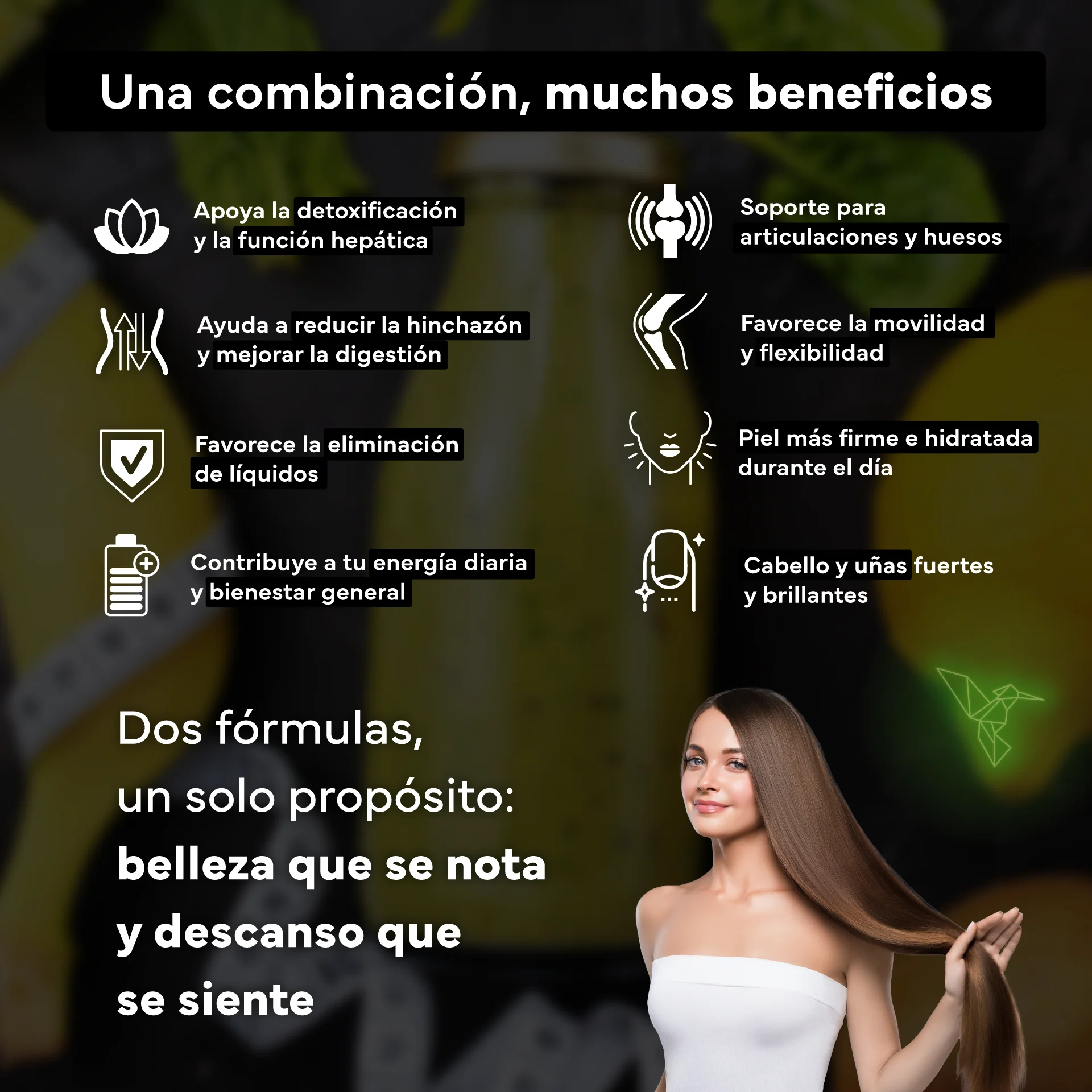 Colágeno Marino Con Magnesio + Detox Con Cardo Mariano. Sevens Nutrition. Articulaciones, Piel Y Depuración Hepática - Image 3