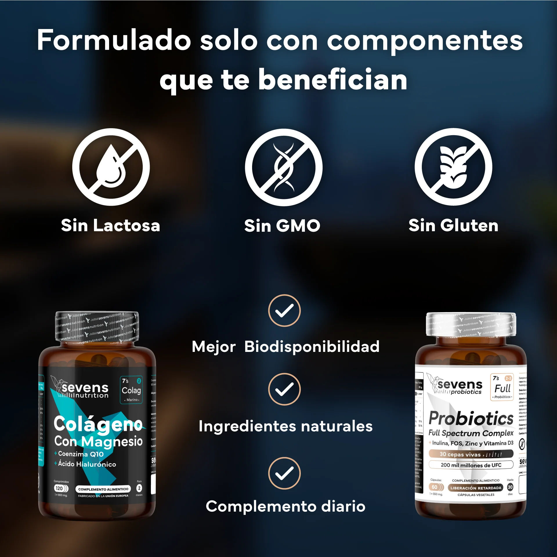 Colágeno Marino Con Magnesio + Probióticos Y Prebióticos. Sevens Nutrition. Salud Digestiva, Piel Y Articulaciones - Image 4