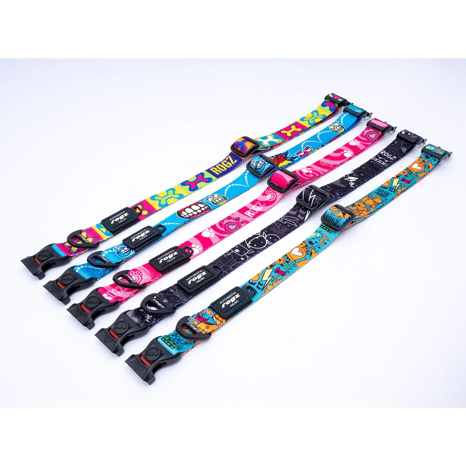Collar Para Perro, Modelo Fusion De Rogz, Estampado Comic Azul. Talla S (8-14kg) - Image 5