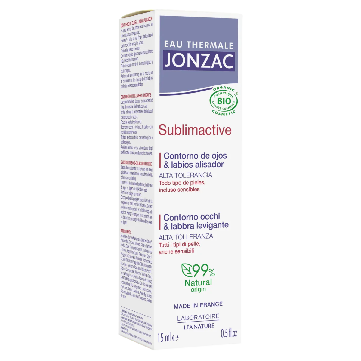 Contorno Ojos y Labios Sublimactive Eau Thermale Jonzac 15 ml