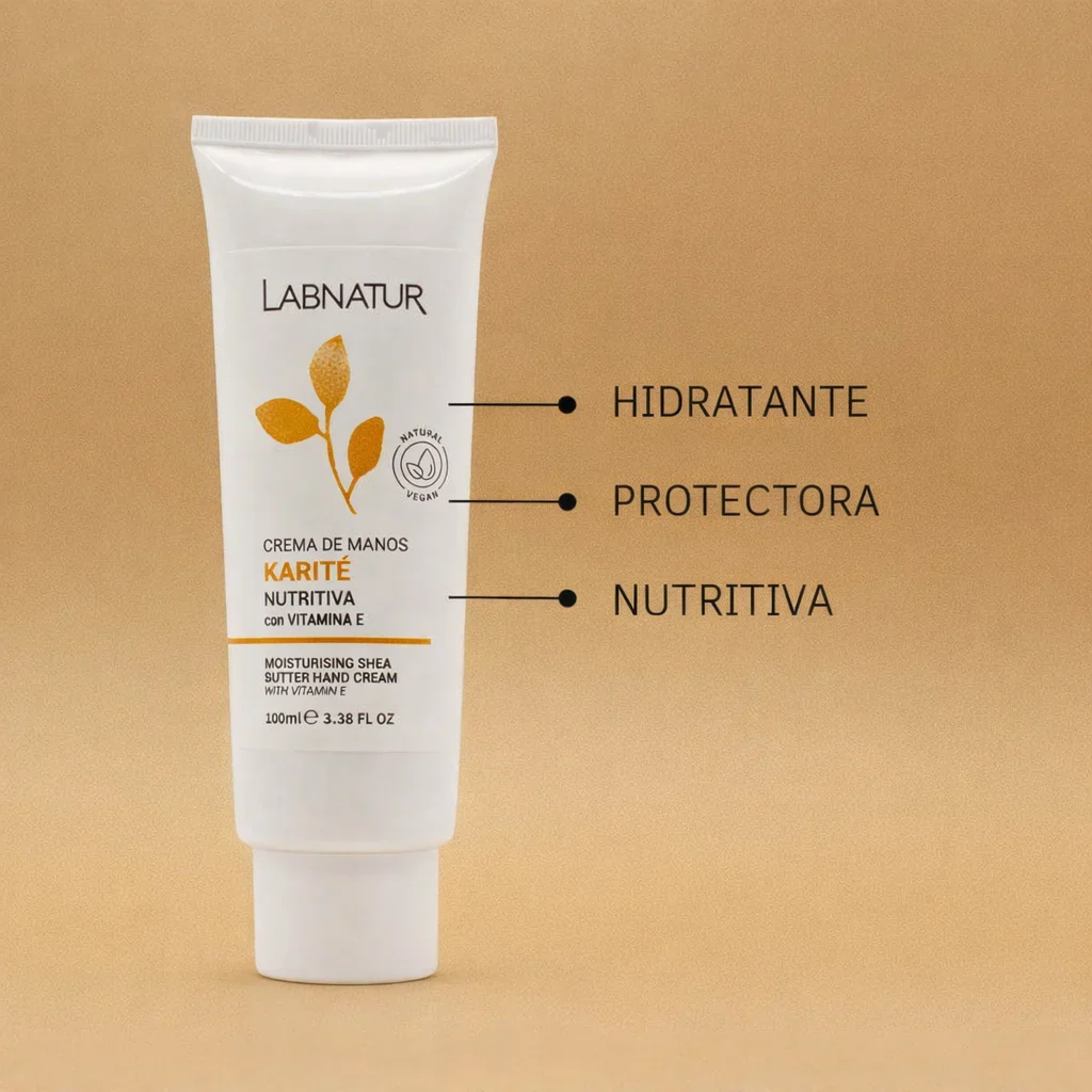 Crema de Manos Manteca de Karité Labnatur 100 ml | Nutrición Intensiva | Hidratante | Manos Secas - Image 3