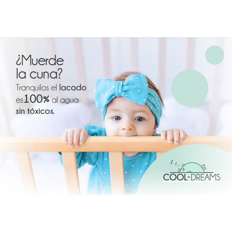 Cuna 120x60 Umami Colecho Para Unirla A La Cama Con Seguridad, Ruedas Incluidas. Con Normativa Europea Y Pintura Al Agua - Image 6