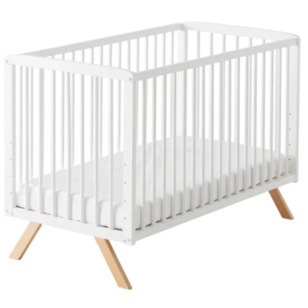 Cuna Colecho Convertible En Cama Nuru. Incluye El Kit De Barandillas Nature Para Convertirla En Cama - Image 2