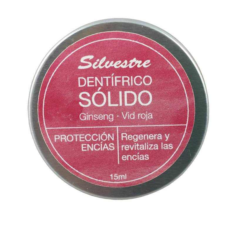 Dentífrico Solido Ginseng Y Vid Roja 15ml Rojo Silvestre