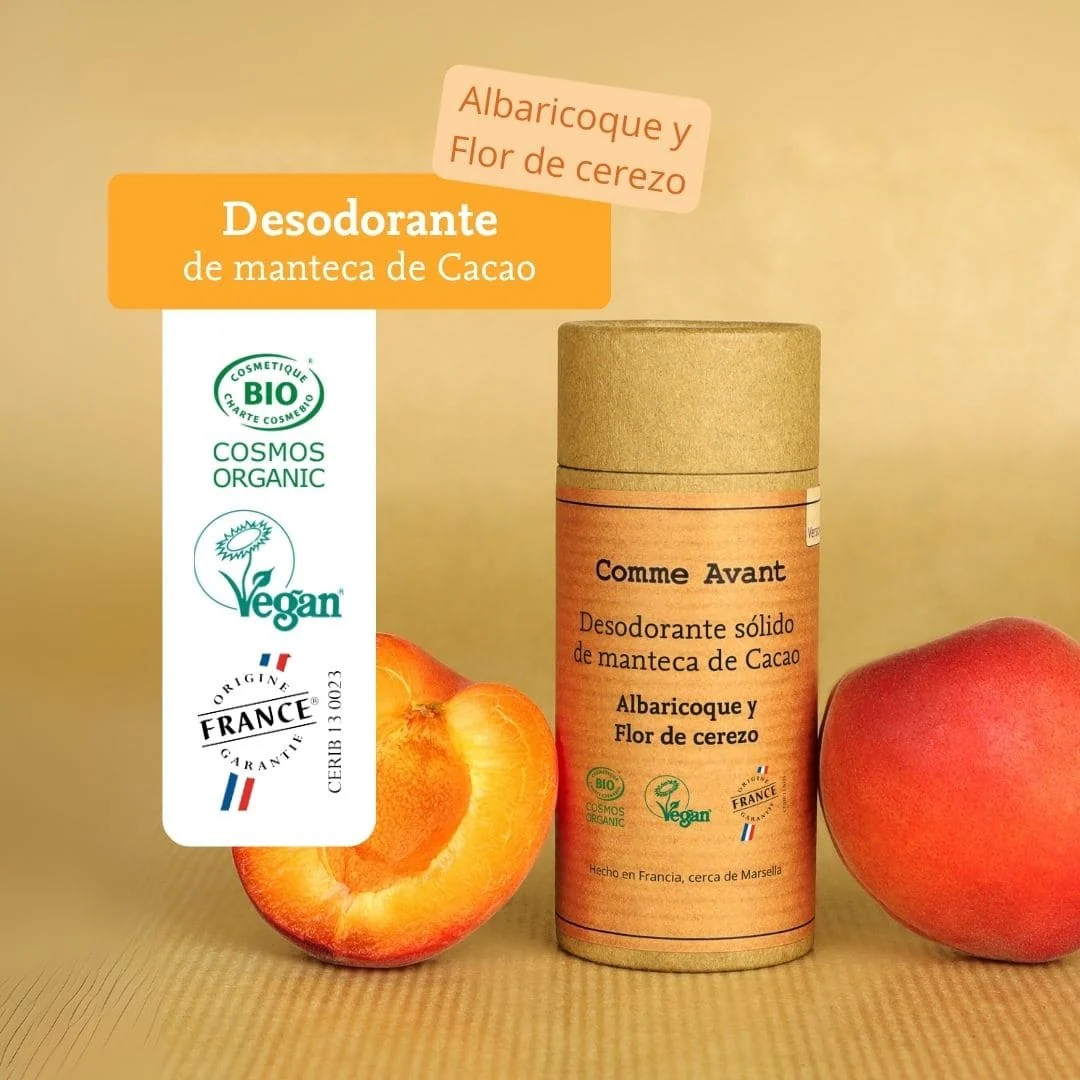 Desodorante sólido de albaricoque y flor de cerezo Comme Avant 60 g - Image 5