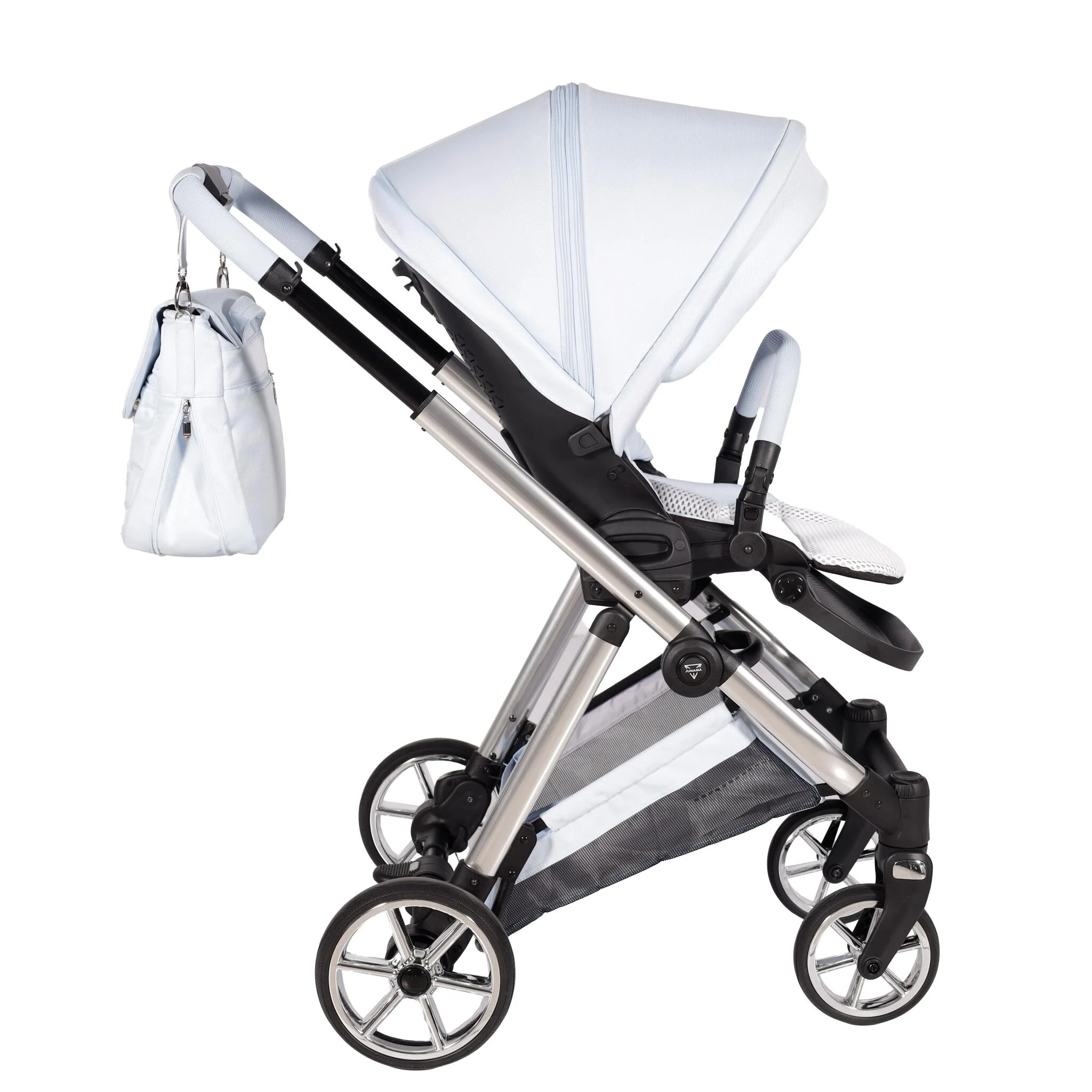 Elegant Cochecito De Bebé Duo Azul Claro - Image 4