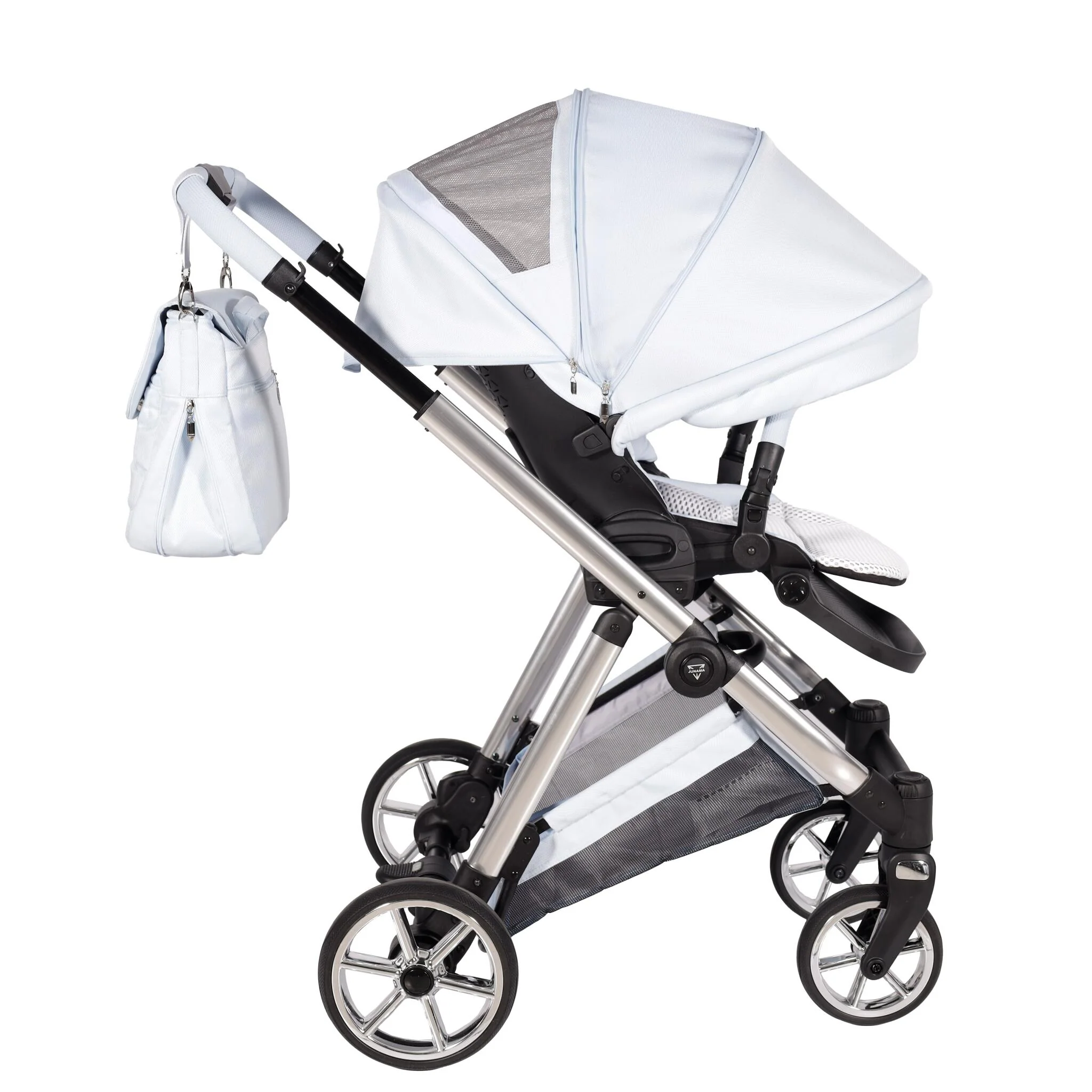 Elegant Cochecito De Bebé Duo Azul Claro - Image 6