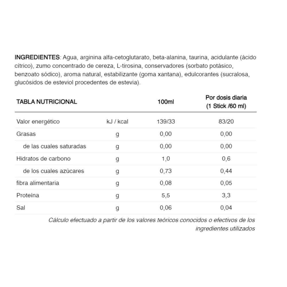 Energy Shot Stick 60 Gr Zero No Caff Cereza - Image 2