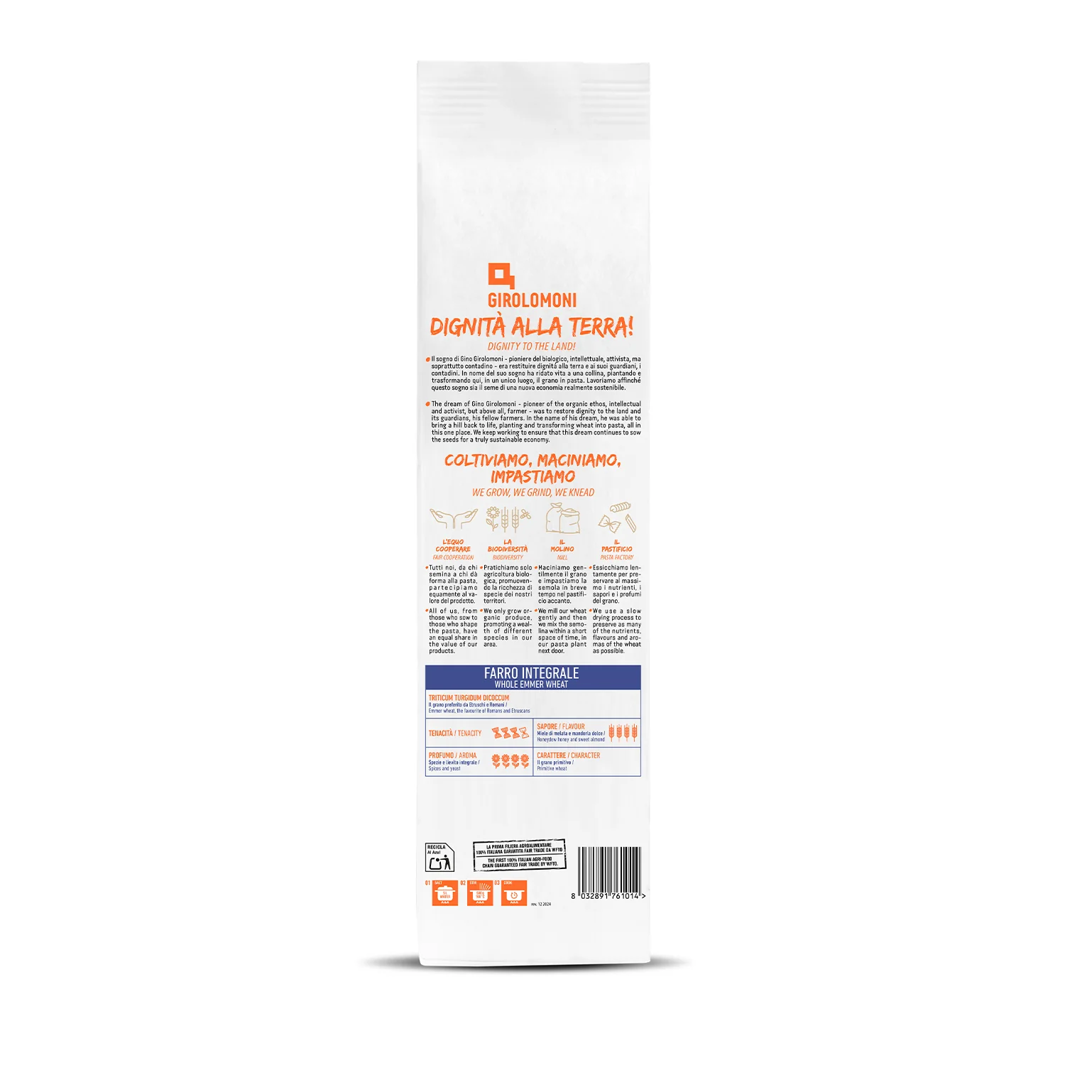 Espagueti espelta integral bio Girolomoni 500g - Image 2