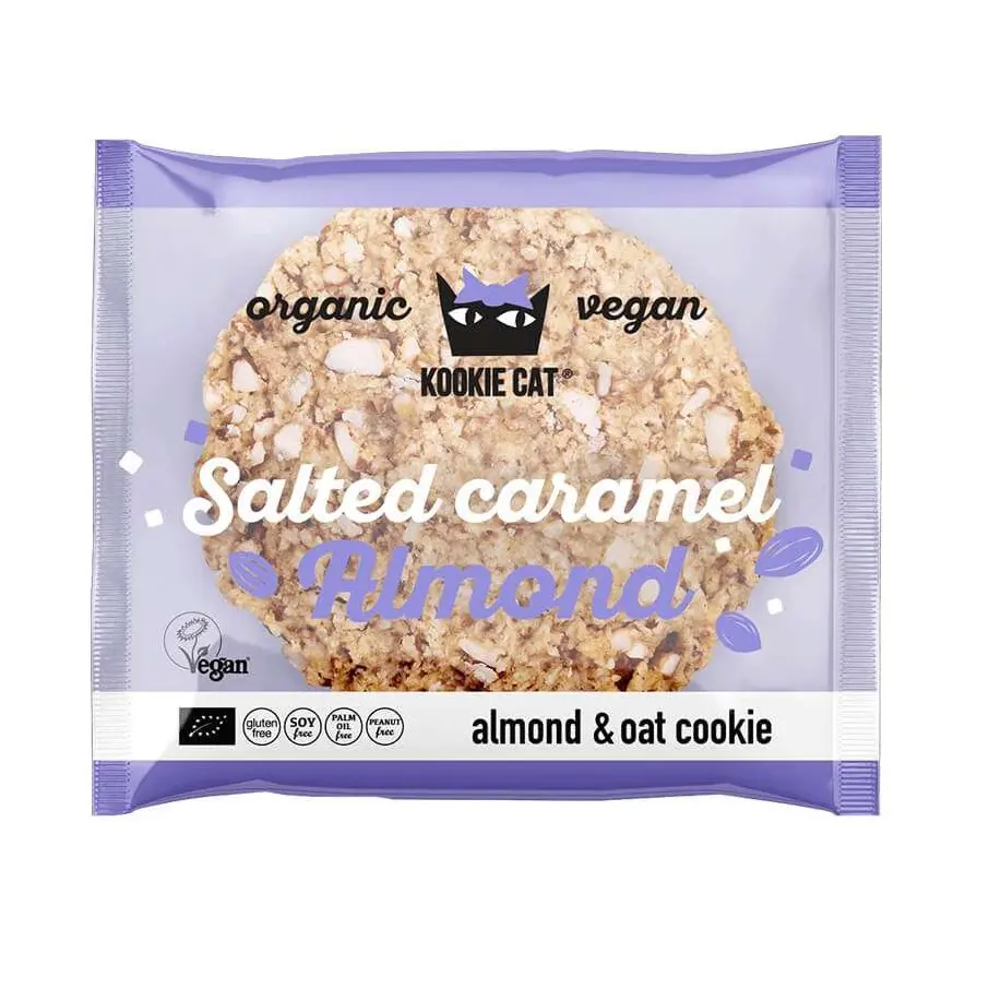 Galleta De Almendra Y Caramelo Salado Kookie Cat 50g Bio