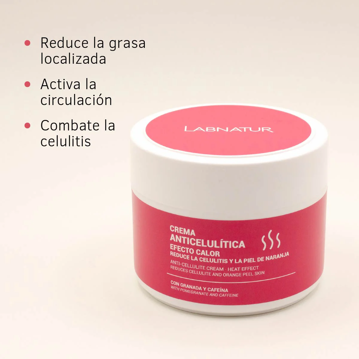 Gel Crema Anticelulítico Calor Labnatur 300 ml | Efecto Calor | Cuidado Corporal | Firmeza - Image 4