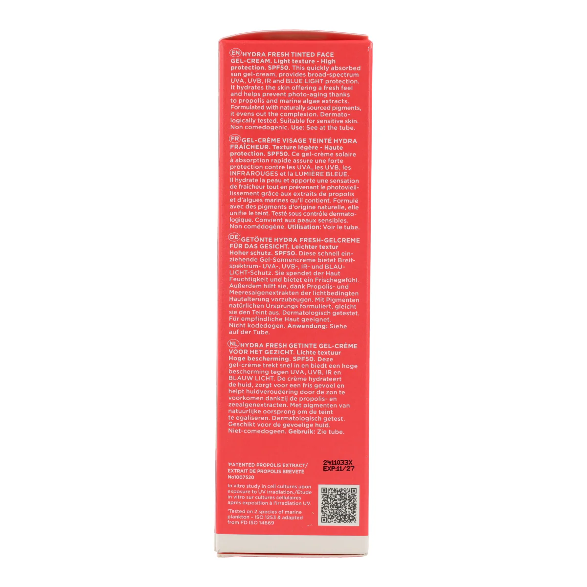 Gel-Crema Solar Hydra Fresh con color SPF50 Apivita 50 ml - Image 3