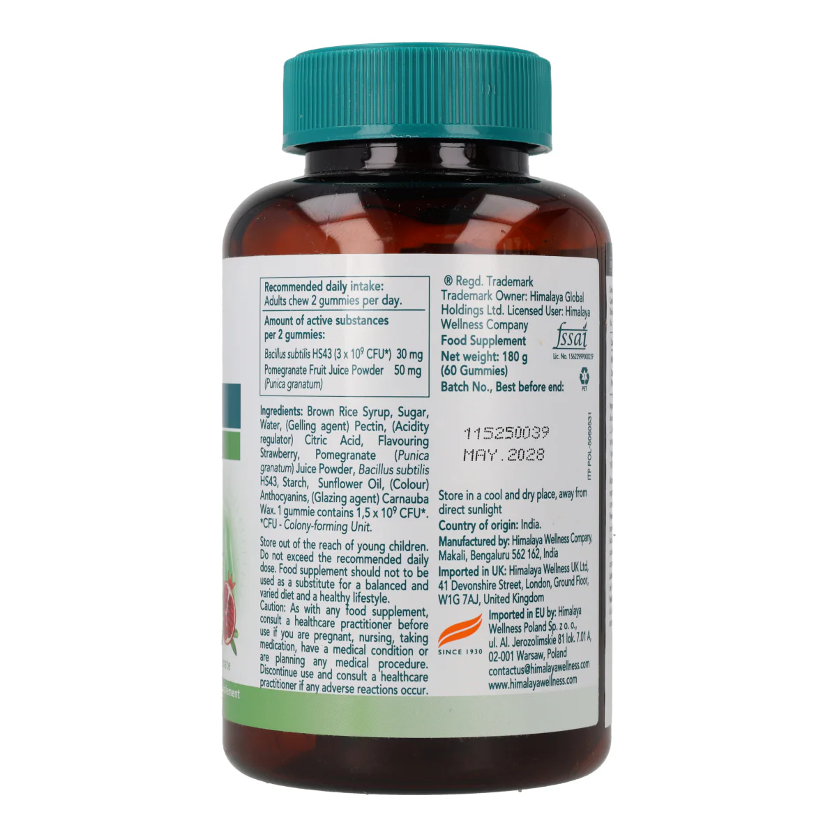 Gummies Salud intestinal Himalaya 60 cápsulas - Image 2